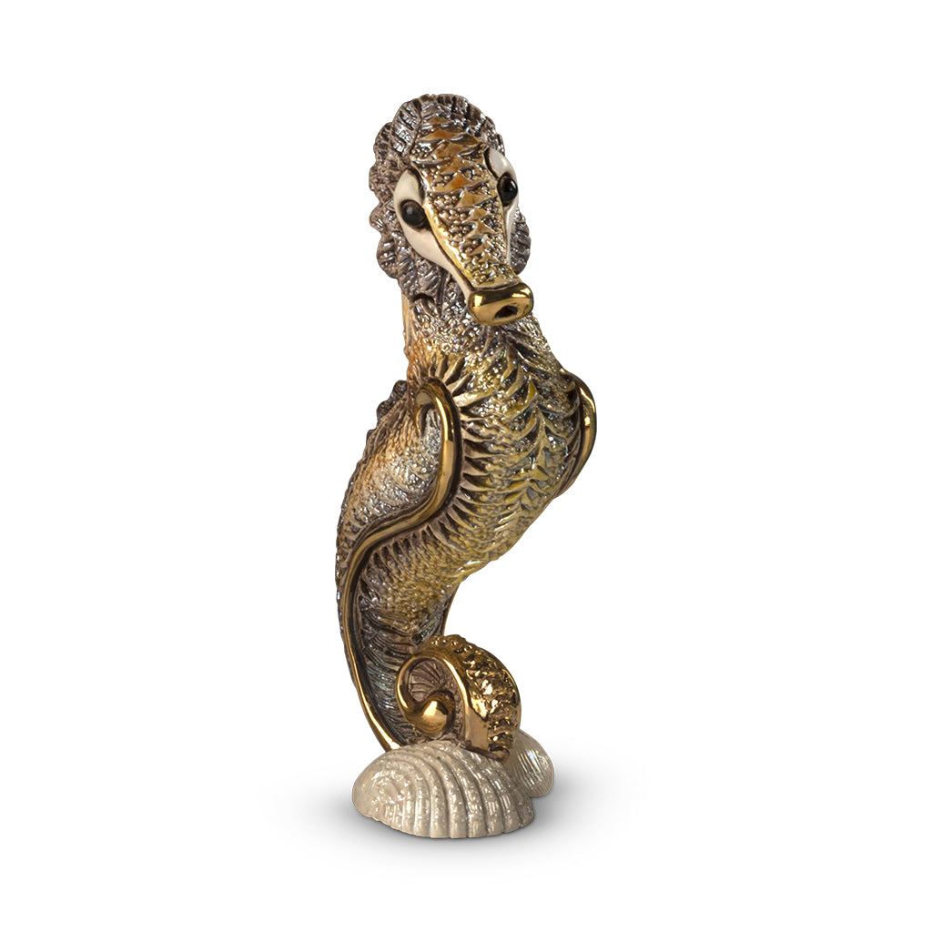 RINCONADA DE ROSA FIGURINE BROWN SEAHORSE 14CM