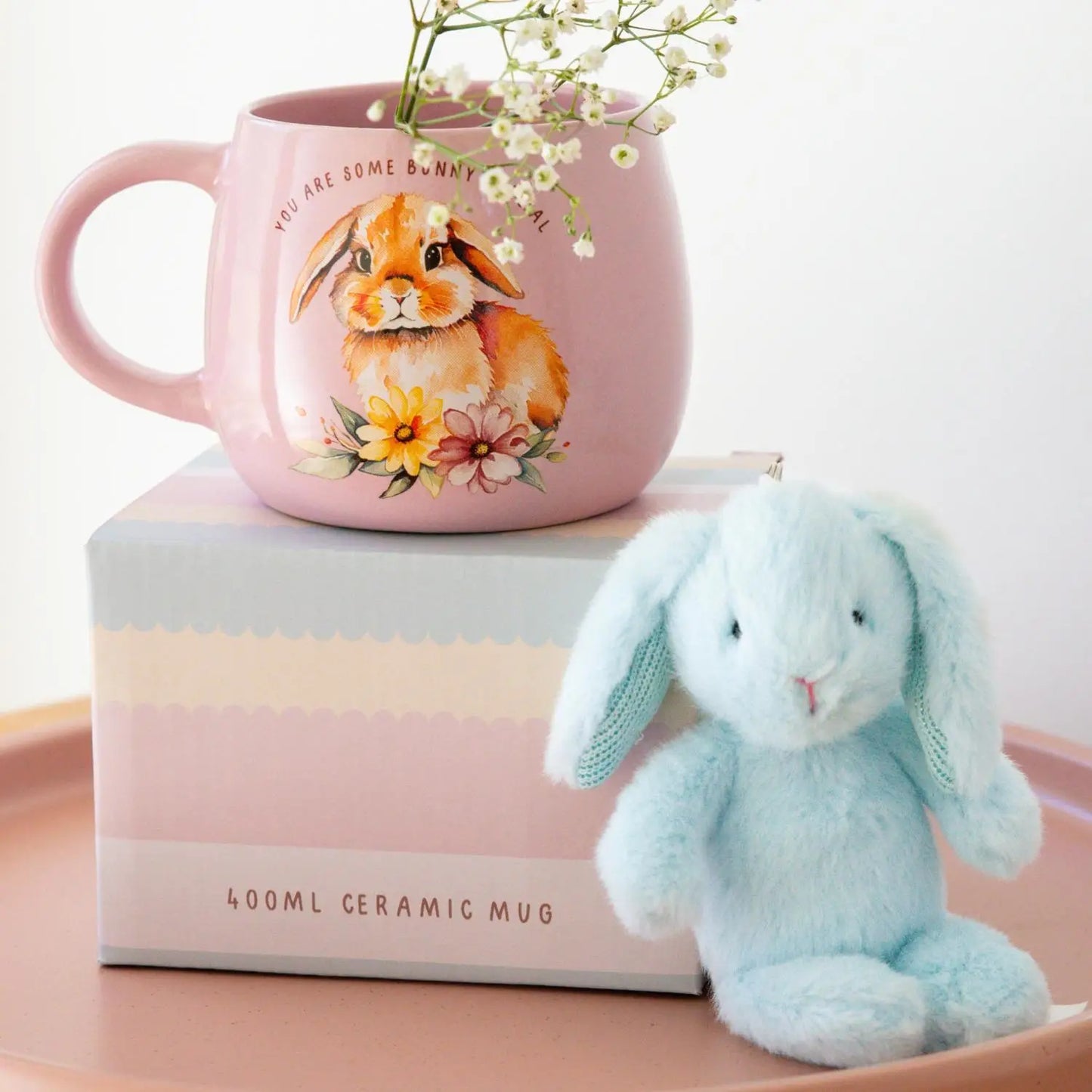 Mary Meyer Soft Bunny Blue Bag Charm