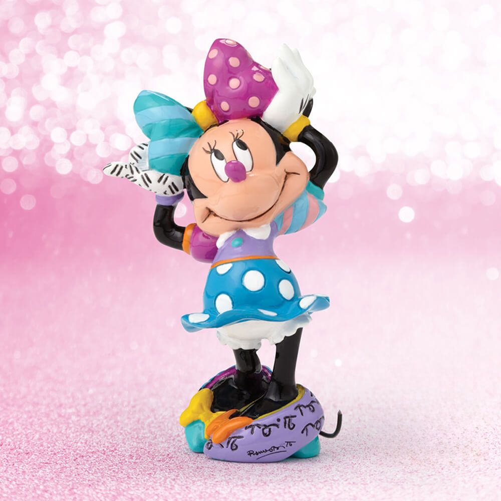 DISNEY BRITTO MINNIE MOUSE ARMS UP MINI FIGURINE