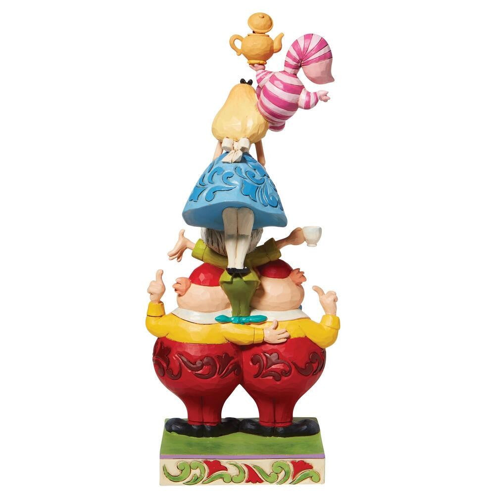 DISNEY TRADITIONS BY JIM SHORE ALICE IN WONDERLAND STACKED