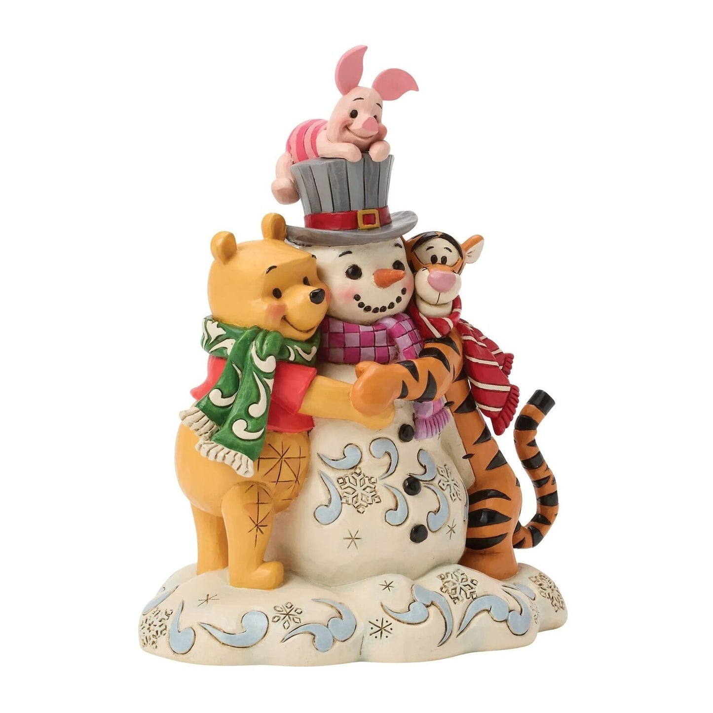 DISNEY TRADITIONS BY JIM SHORE CHRISTMAS POOH & FRIENDS SNOWMAN