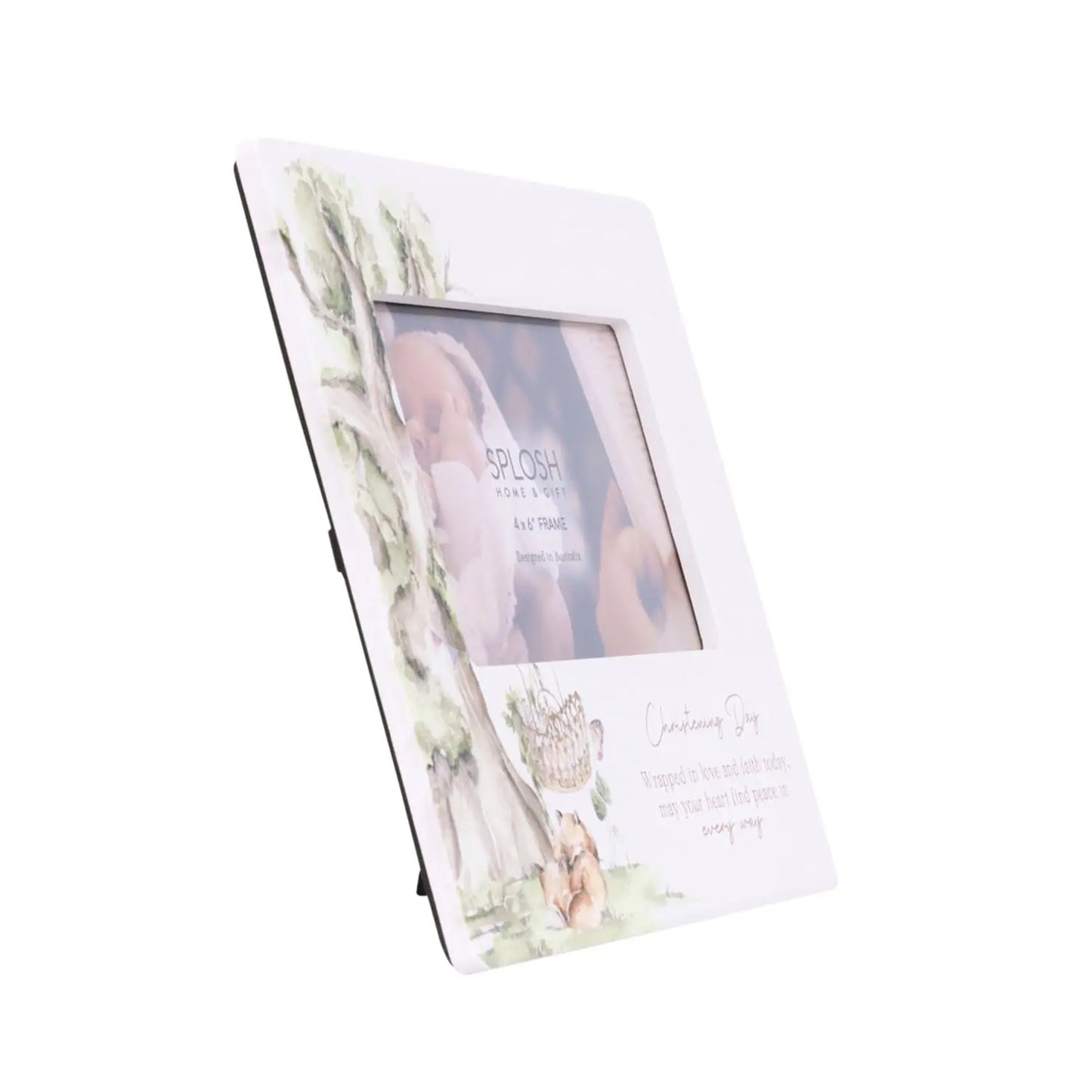 Ceramic Photo Frame Tiny Wonders Christening 4x6