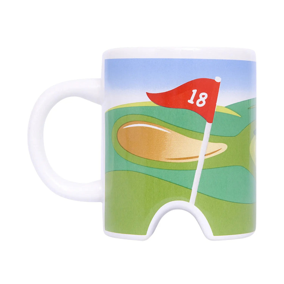 Golf Mug With Hole, Club And Ball