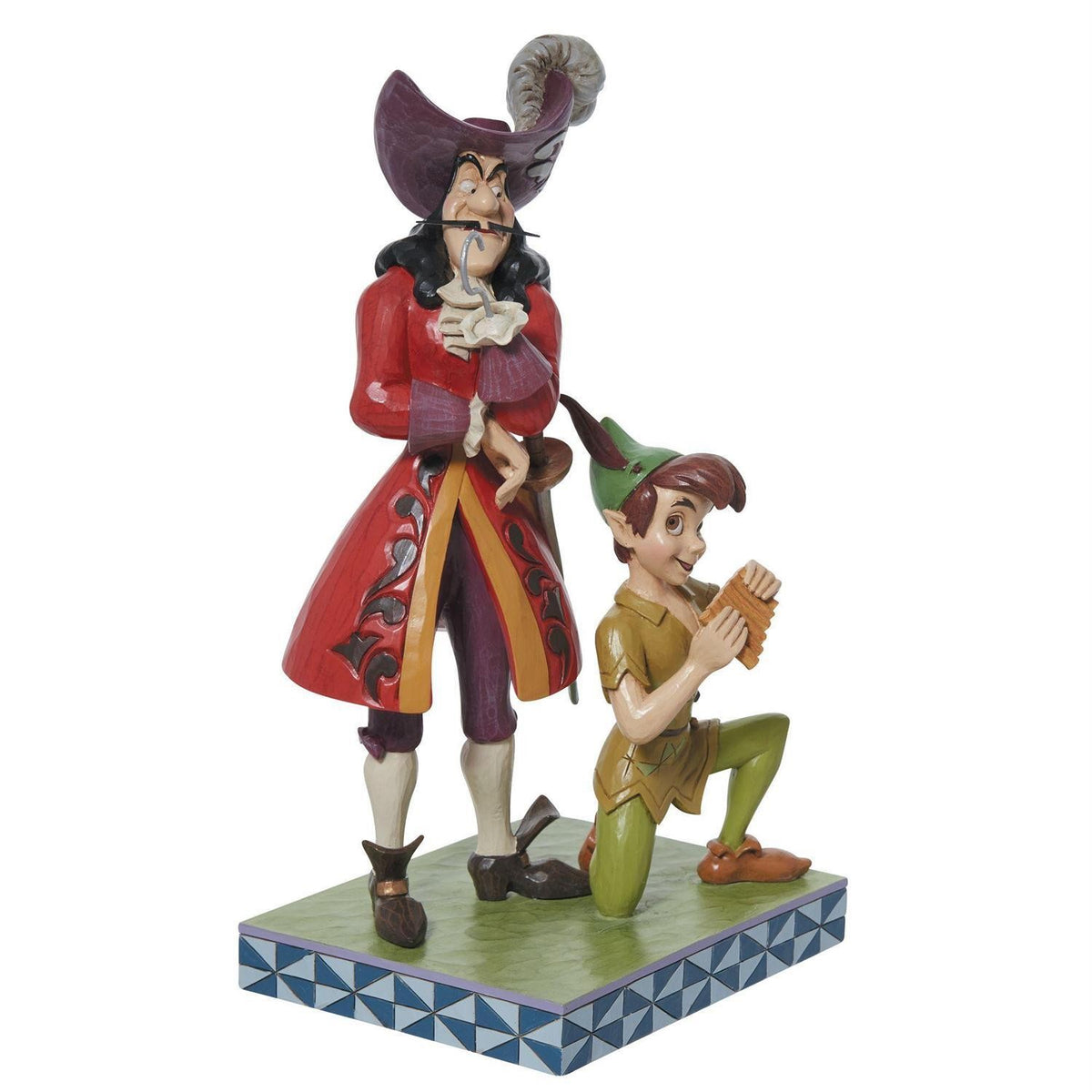 DISNEY TRADITIONS BY JIM SHORE PETER PAN & HOOK GOOD VS EVIL FIGURINE