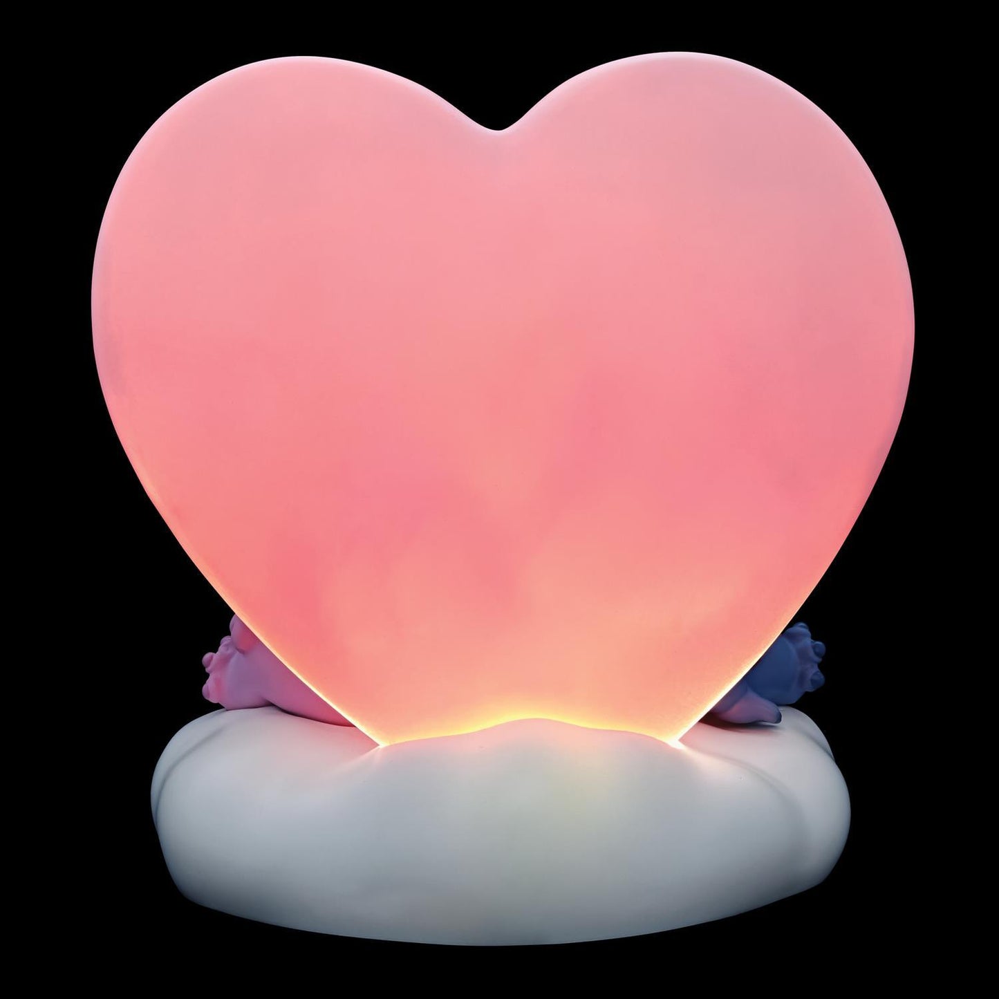 Disney Showcase Stitch and Angel Light Up Heart Love Figurine 7in H