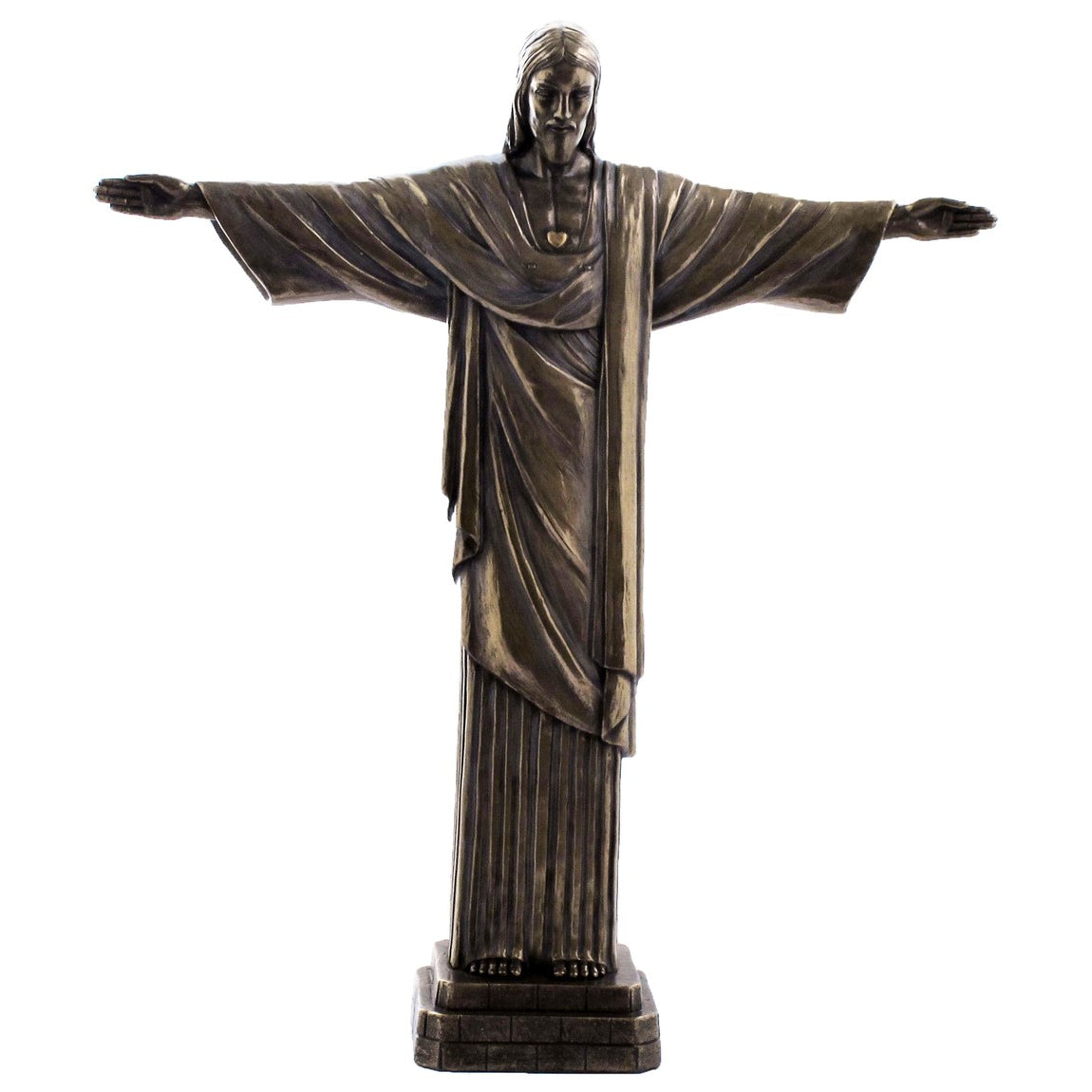 VERONESE DESINGS BRONZE CHRIST THE REDEEMER FIGURINE
