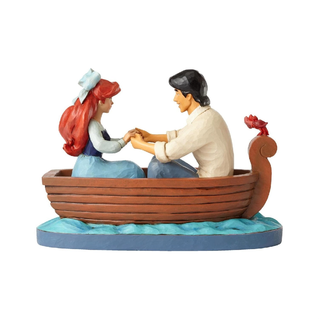 DISNEY TRADITIONS BY JIM SHORE ARIEL & PRINCE IN BOAT THE LITTLE MERMAID FIGURINE