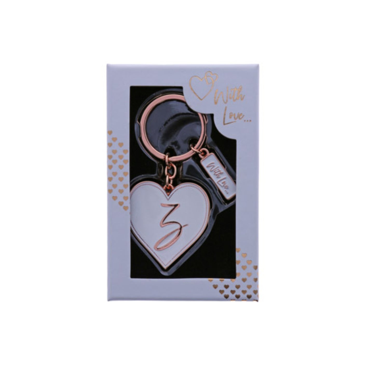 INITIAL KEYRING "Z" IN ROSE GOLD