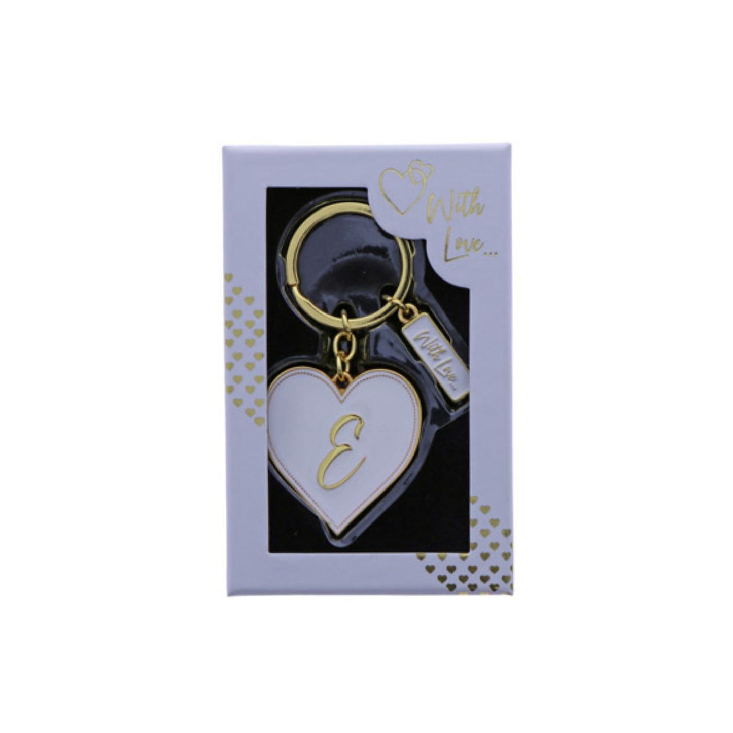 INITIAL KEYRING "E" IN GOLD