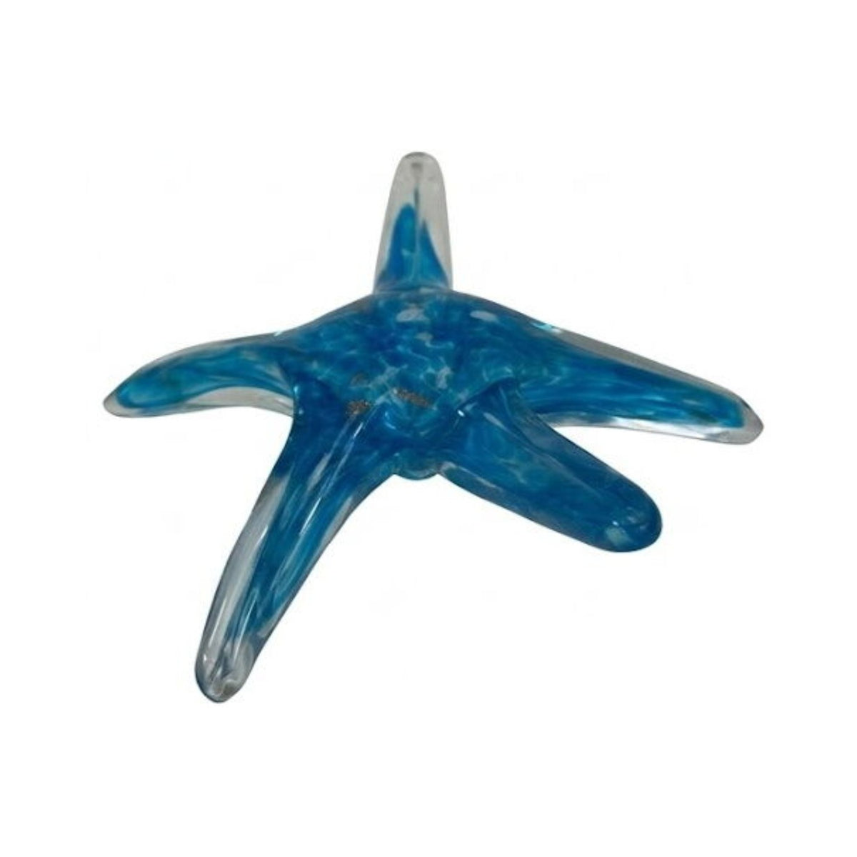ZIBO ART GLASS SEA STAR TURQUOISE