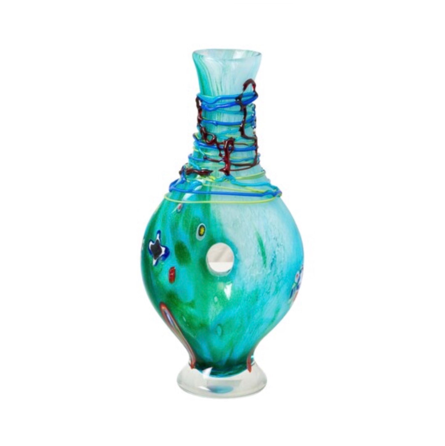ZIBO ART GLASS VASE AEOLUS TALL