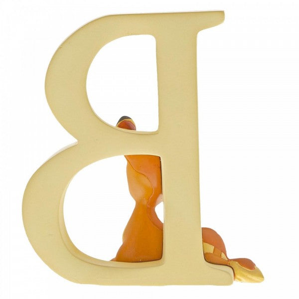 DISNEY SHOWCASE ENCHANTING COLLECTION ALPHABET LETTER FIGURINE "B" BAMBI