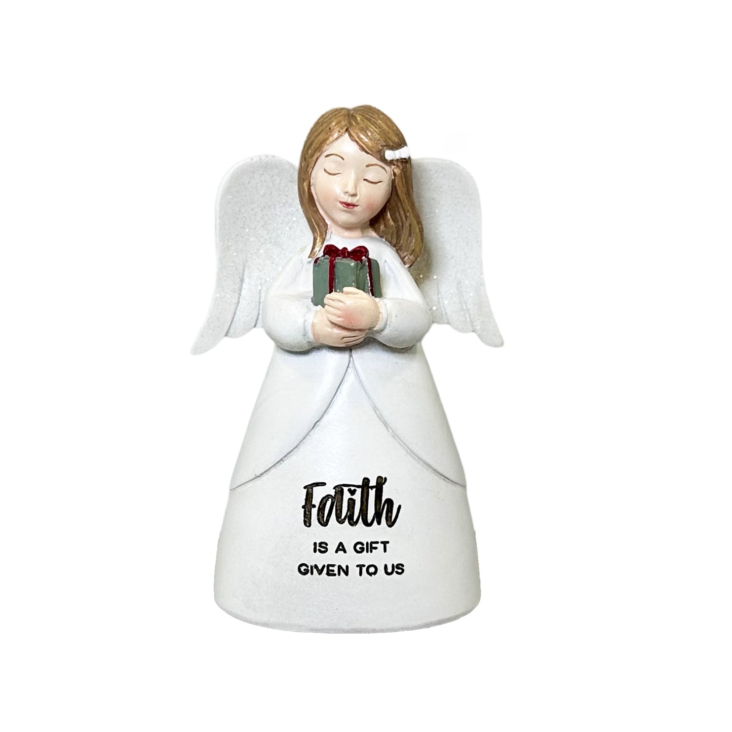 CHRISTMAS BLESSING ANGEL FAITH 10.5CM