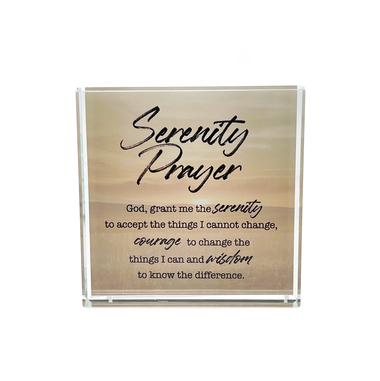 CRYSTAL BLOCK VERSE SERENITY PRAYER