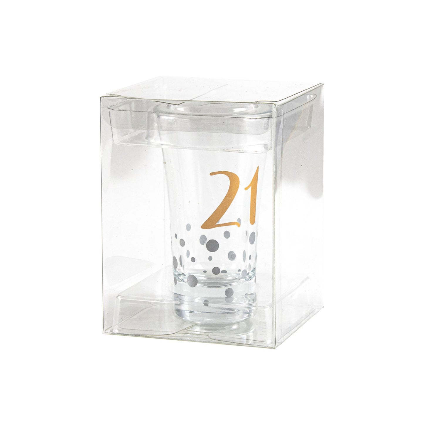 SHOT GLASS ROSE GOLD 21ST BIRTHDAY