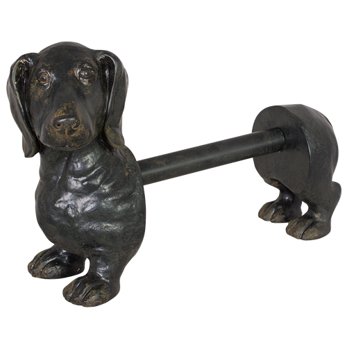 DACHSHUND PAPER TOWEL HOLDER RESIN