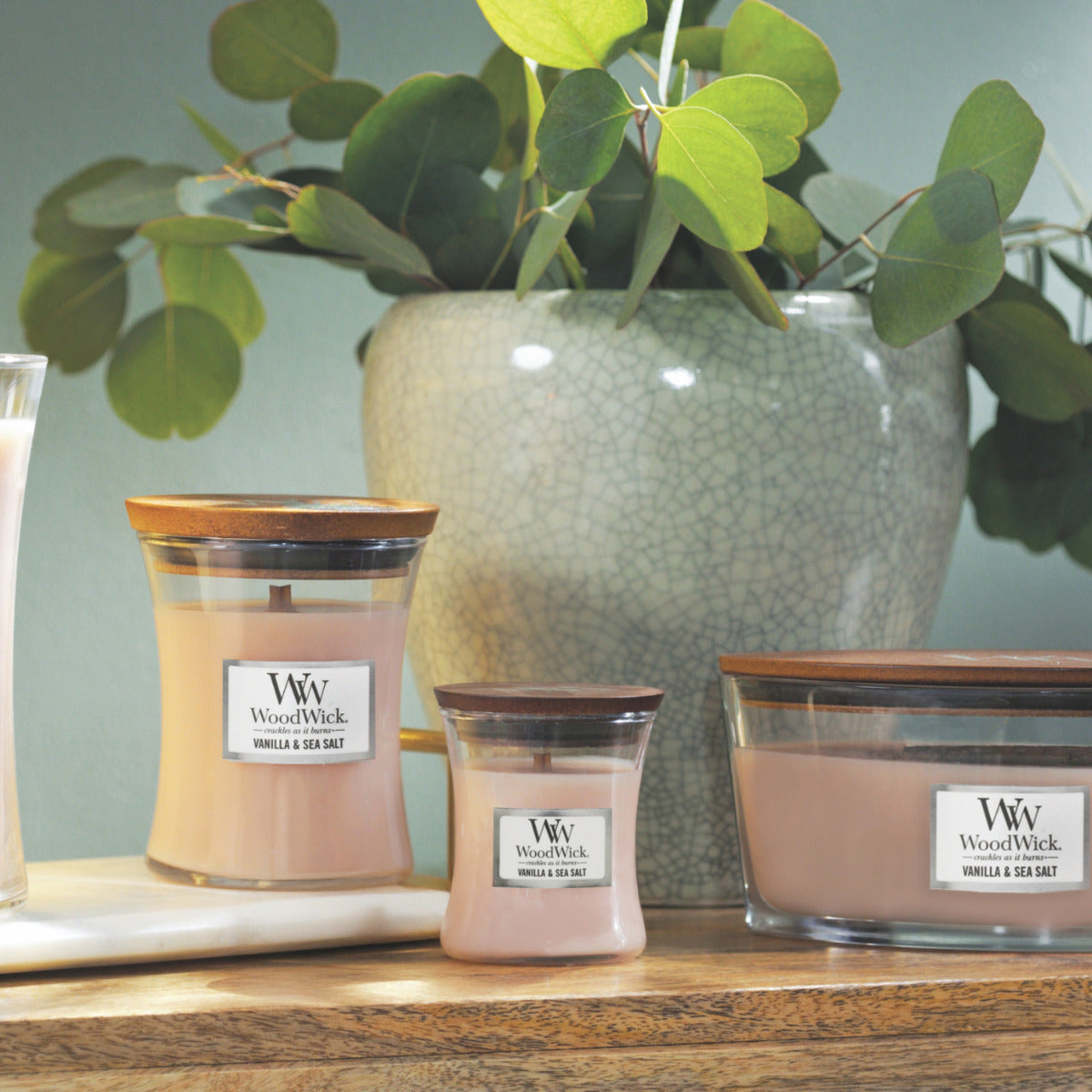 WoodWick Candle Vanilla & Sea Salt Mini