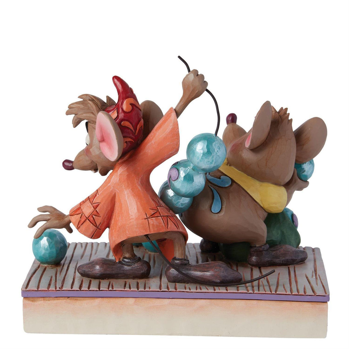 DISNEY TRADITIONS BY JIM SHORE JAQ & GUS WITH BEADS