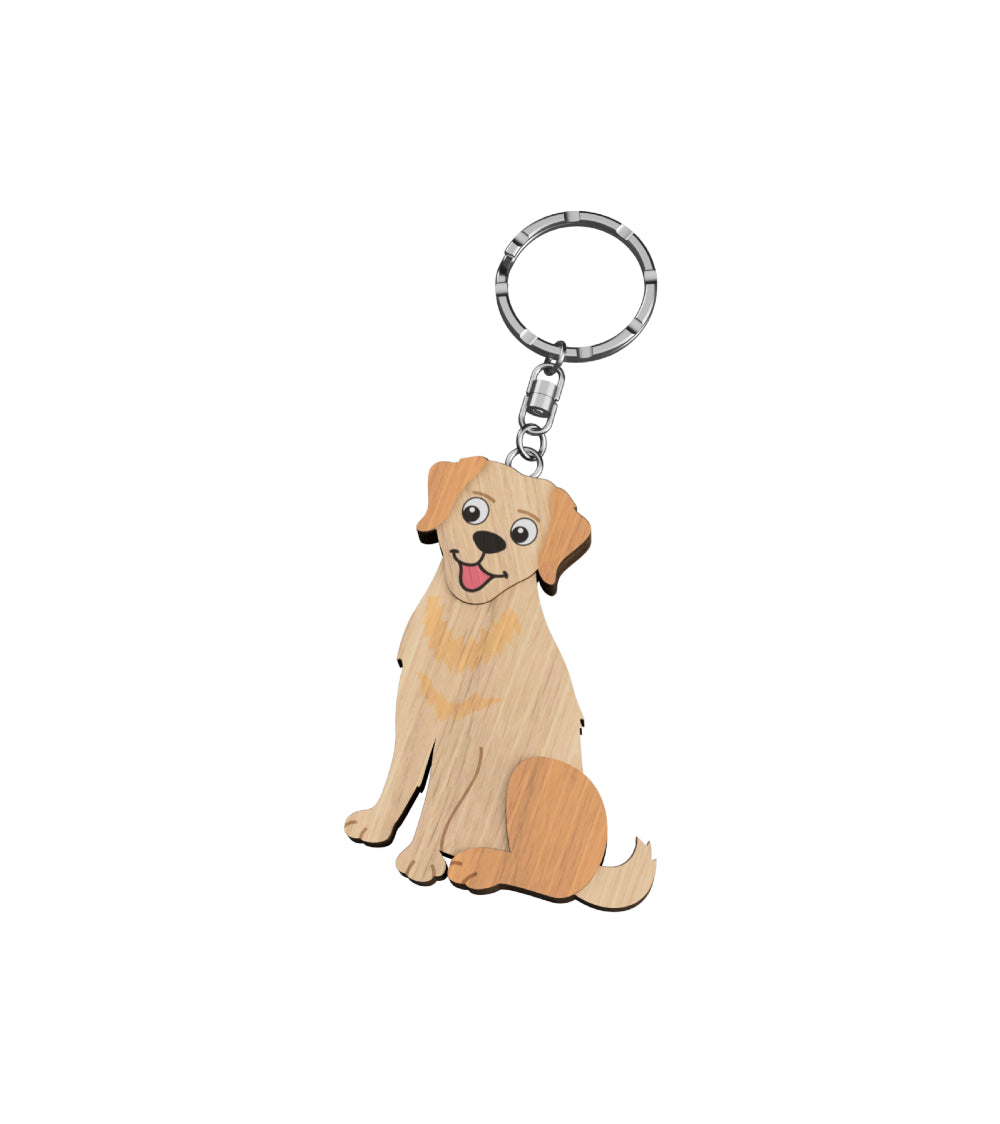 HANDMADE KEYRING GOLDEN RETRIEVER
