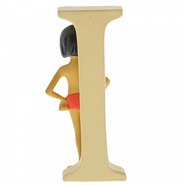 DISNEY SHOWCASE ENCHANTING COLLECTION ALPHABET LETTER FIGURINE "I" MOWGLI