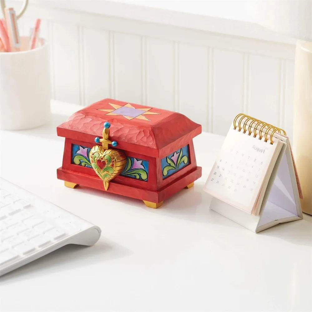 DISNEY TRADITIONS BY JIM SHORE THE QUEENS TRINKET BOX