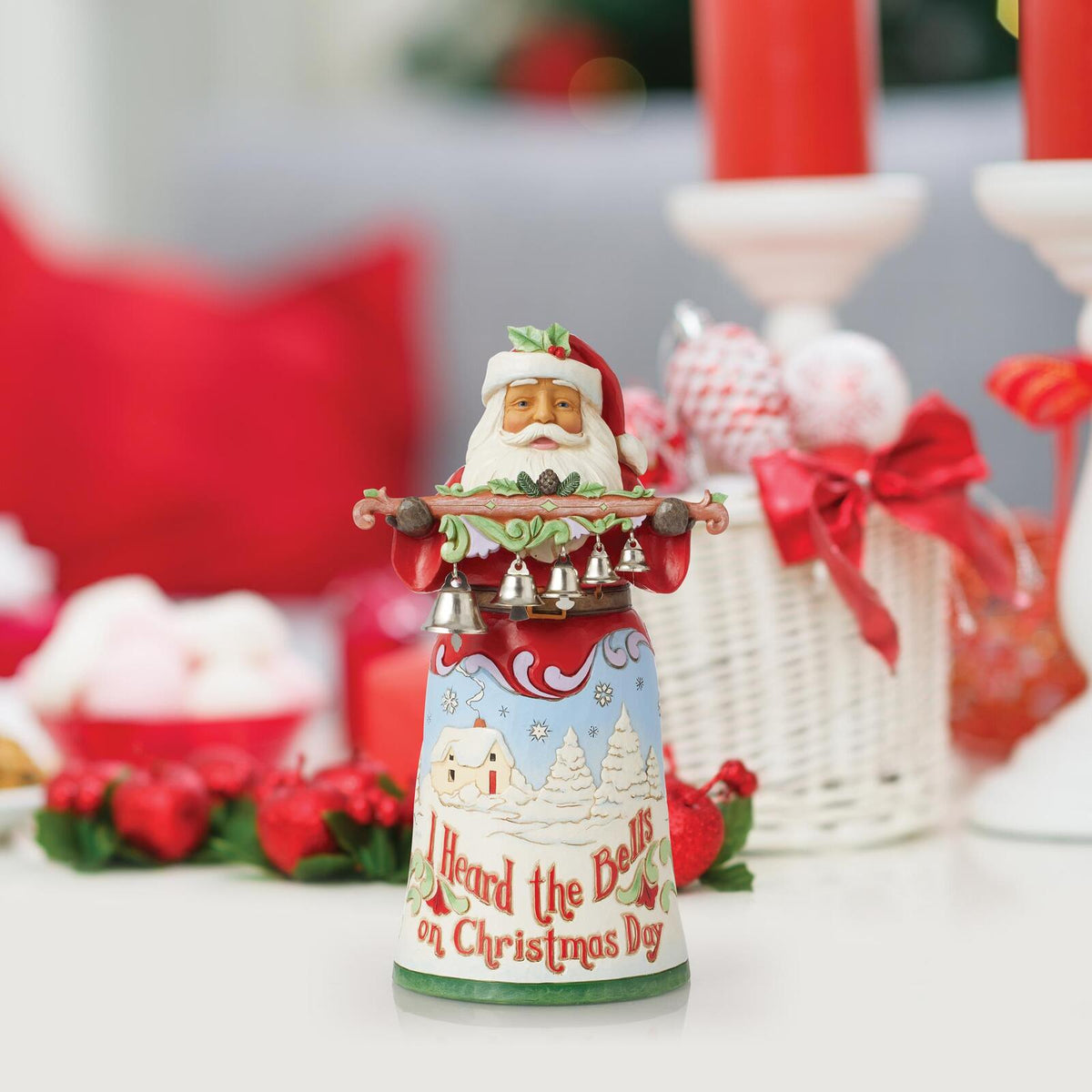 HEARTWOOD CREEK SANTA I HEARD THE BELLS 24CM