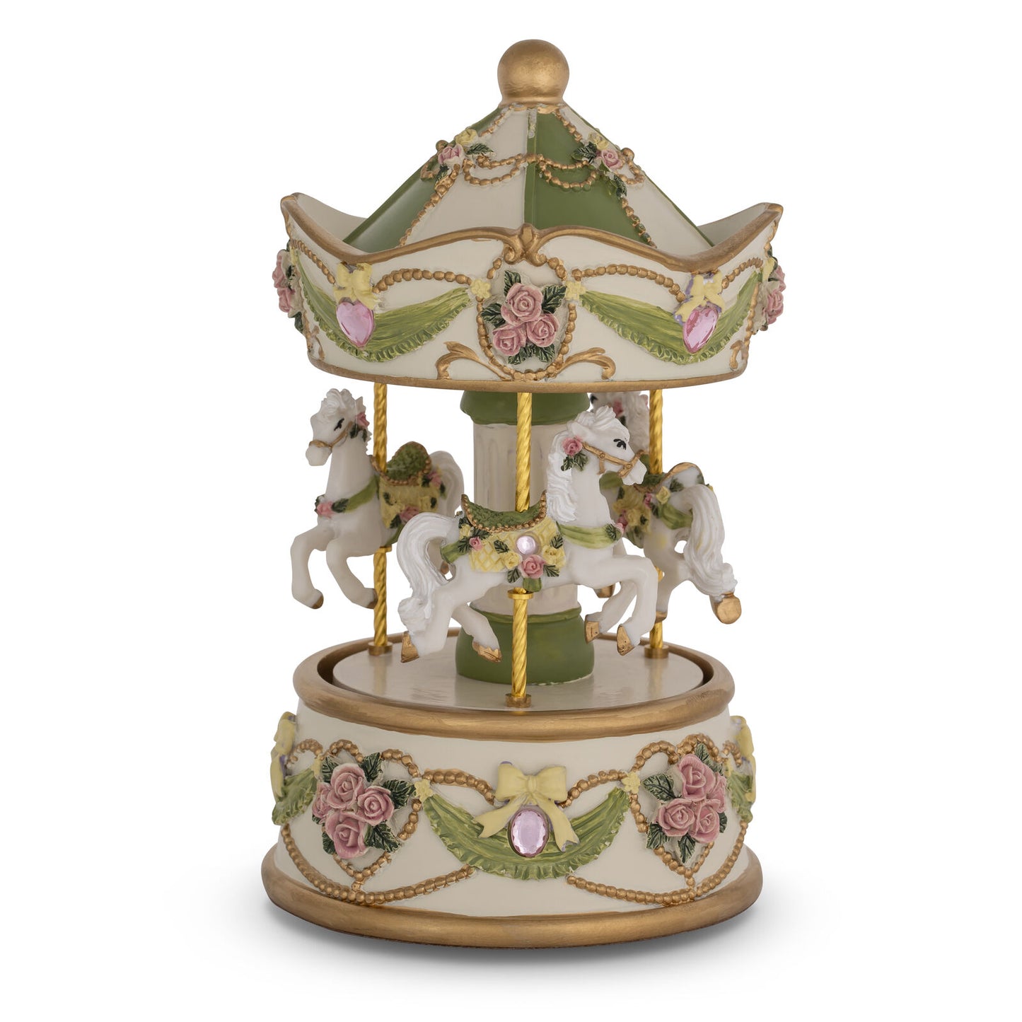 Musical Carousel 3 Horse Pet Limone