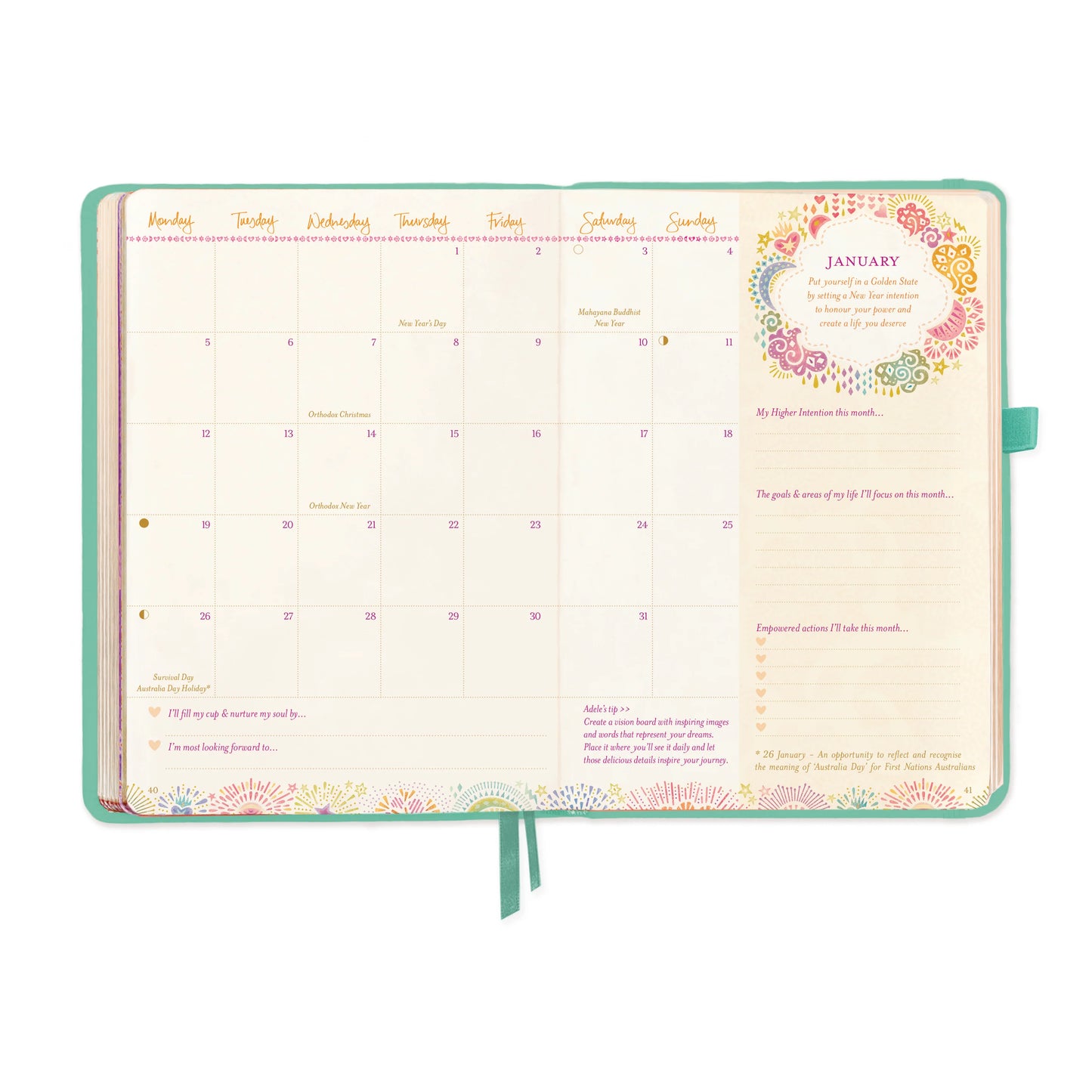 Intrinsic 2026 Diary The year for abundance - Tahitian Turquoise