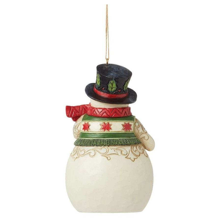 Heartwood Creek By Jim Shore Snowman With Cardinal Hanging Ornament Copy