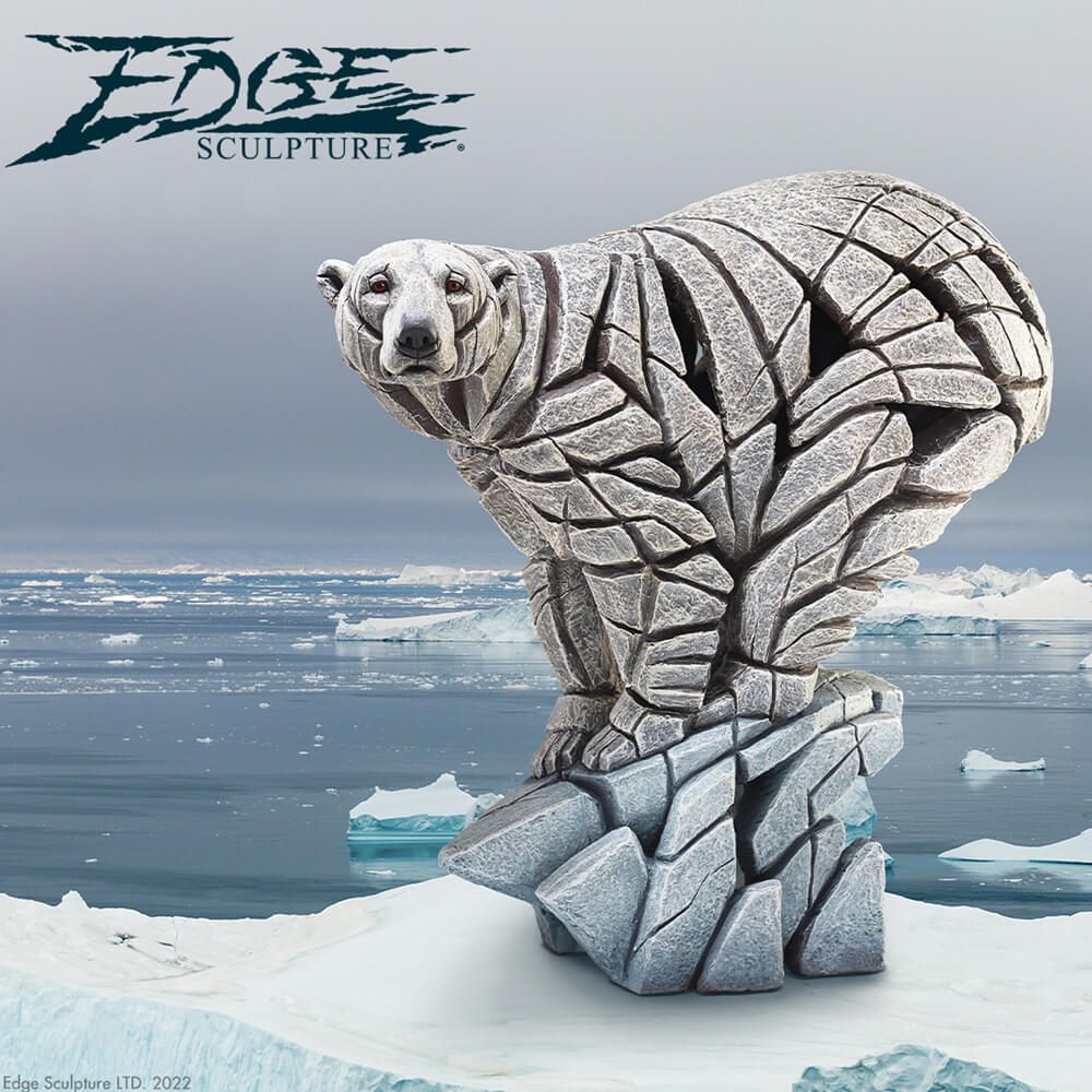 Edge Sculpture Polar Bear Statue Figurine