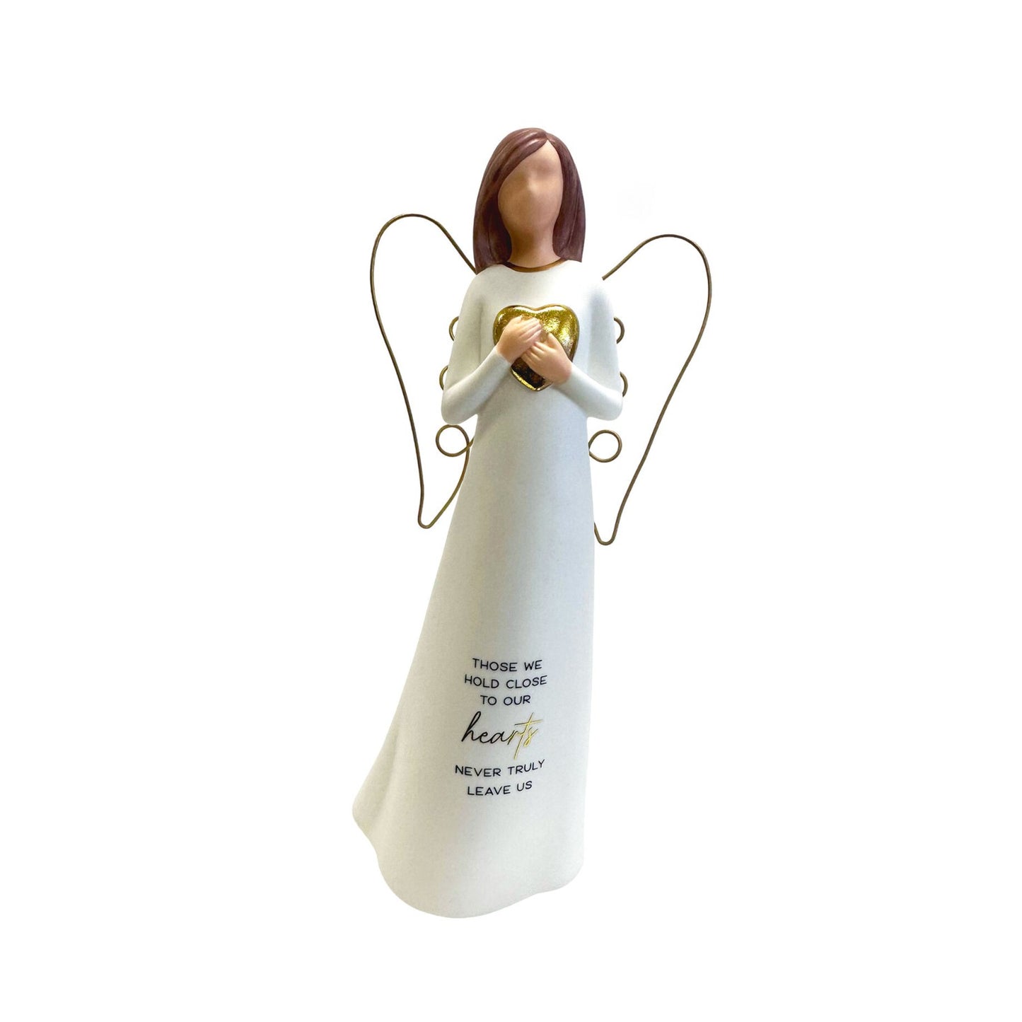 FLOURISH ANGEL CERAMIC WITH WIRE WINGS MEMORIAL