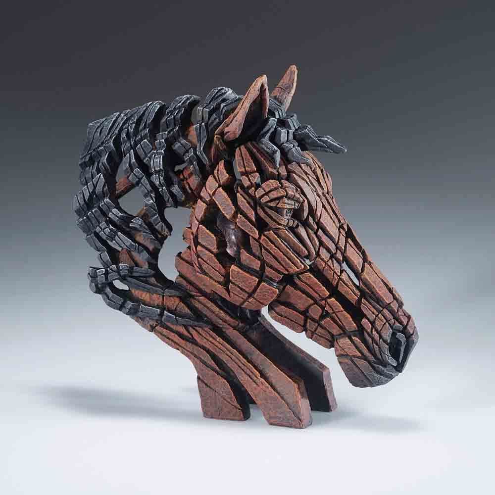 EDGE SCULPTURE MINIATURE HORSE BUST