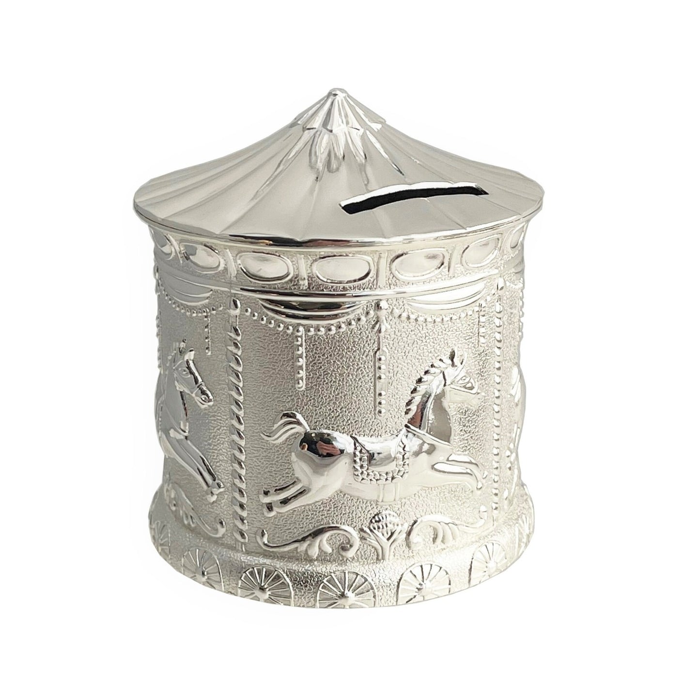 MONEY BANK MERRY GO ROUND SILVER