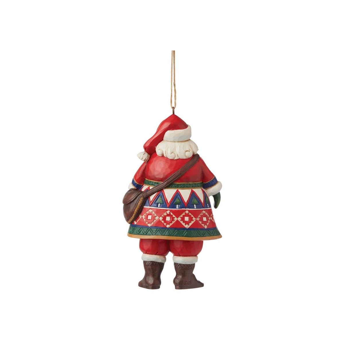 Heartwood Creek By Jim Shore Lapland Santa With Satchel Hanging Ornament