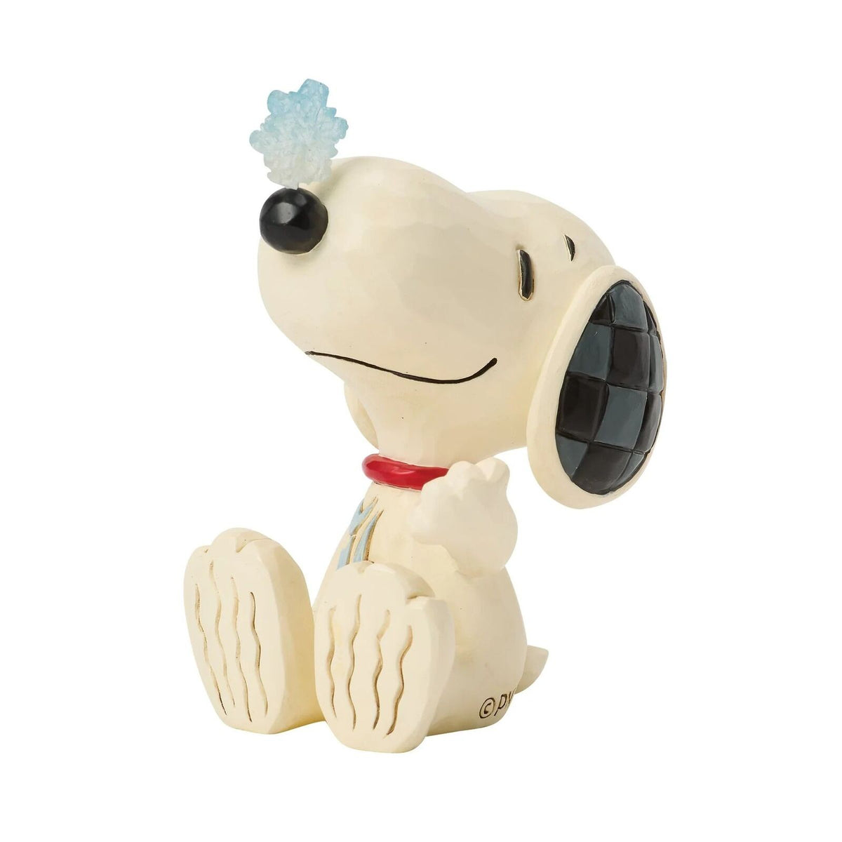 Peanuts By Jim Shore Mini Snoopy With Snowflake On Nose