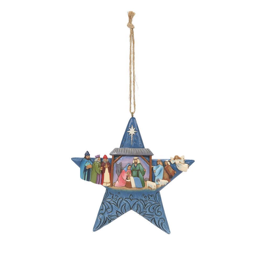 HEARTWOOD CREEK HANGING ORNAMENT STAR WITH NATIVITY