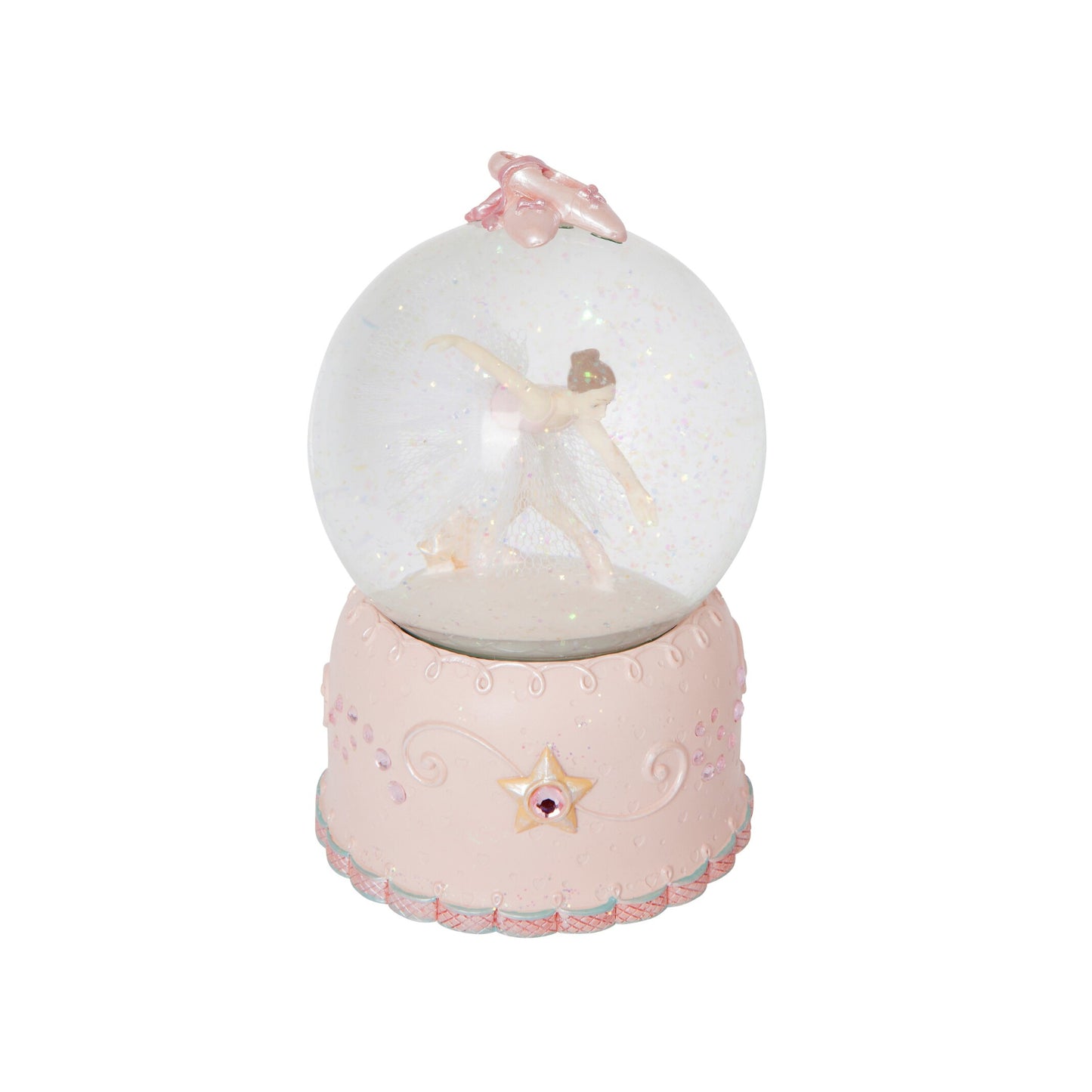 Snow Globe Musical With Ballerina Swan Lake