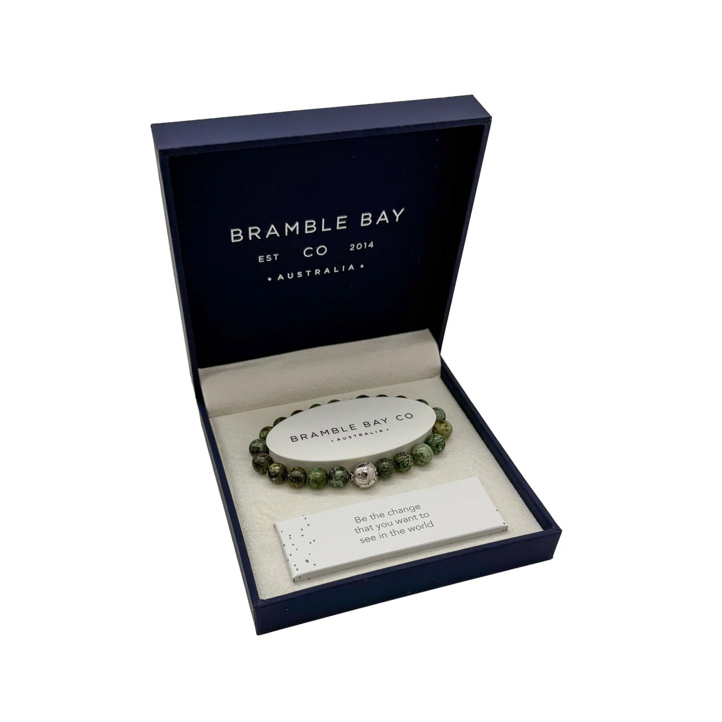 Bramble Bay Bracelet Planet Earth African Turquoise Gloss In Silver