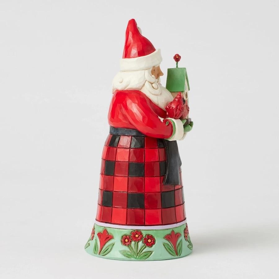 Heartwood Creek By Jim Shore Santa With Cardinals & Birdhouse Figurine