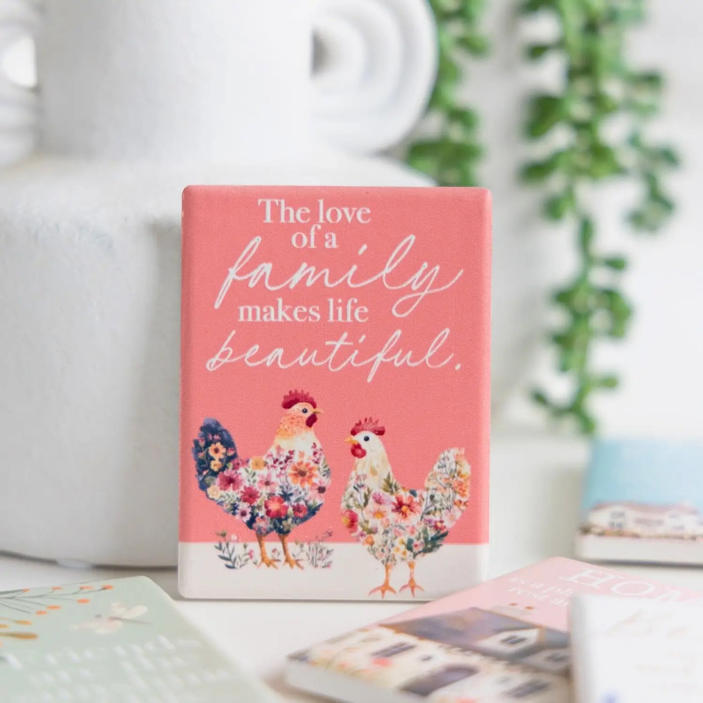 Ceramic Verse Magnet Cottage Grove Family