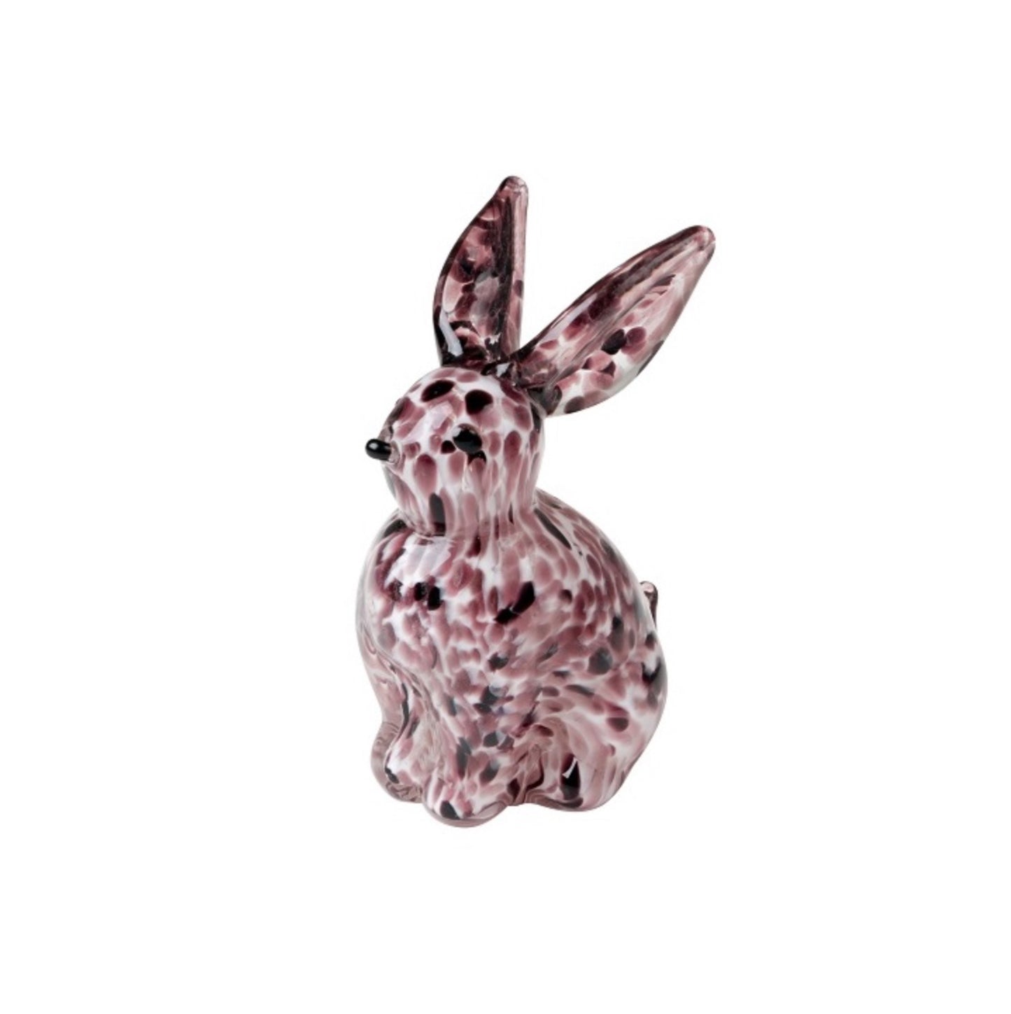 ZIBO ART GLASS RABBIT PURPLE BRER