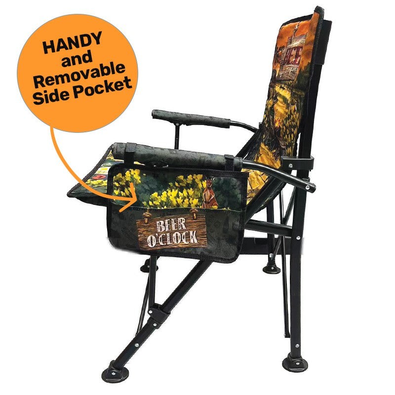 Lisa Pollock Camping Chair "Camping Without Beer Is Just Sitting In The Bush"