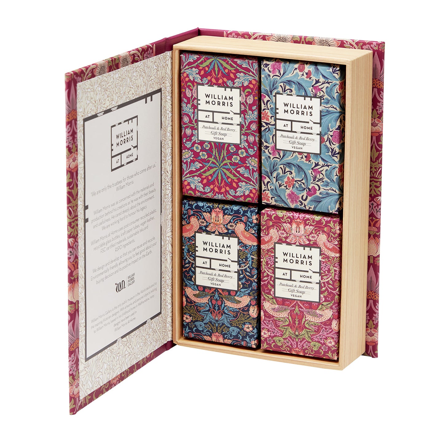 William Morris at Home Strawberry Thief Guest Soaps