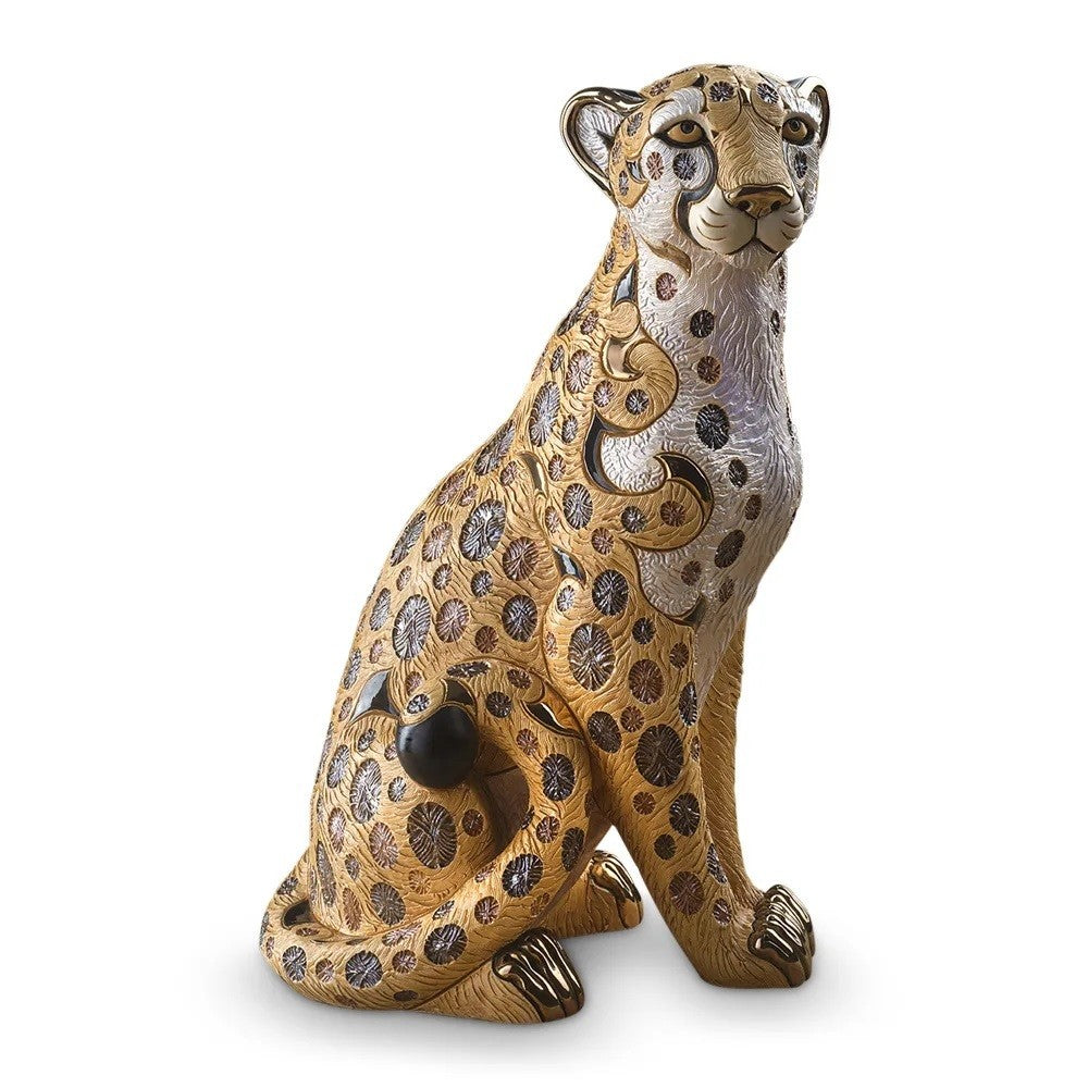 RINCONADA DE ROSA FIGURINE LARGE CHEETAH LIMITED EDITION 35CM