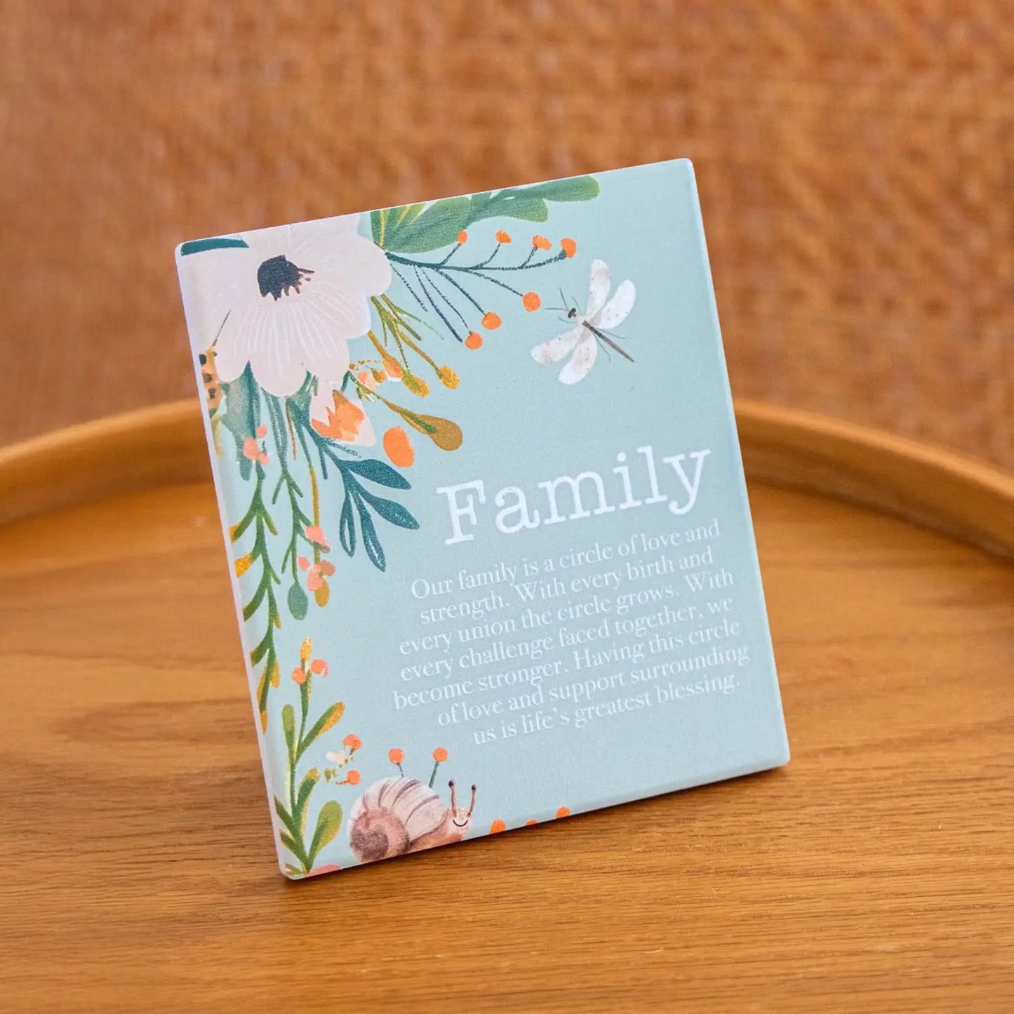 Ceramic Verse Plaque Cottage Grove Family