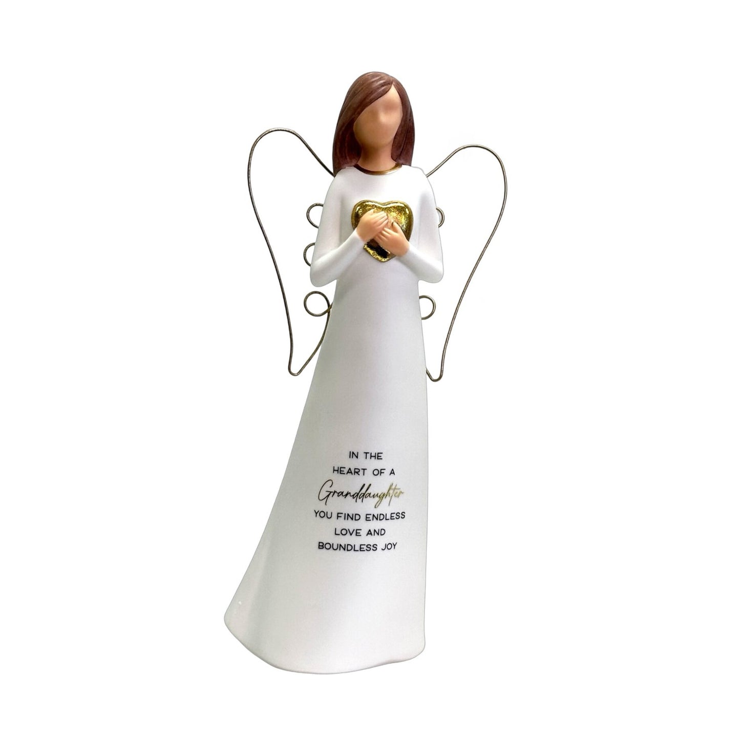 FLOURISH ANGEL CERAMIC WITH WIRE WINGS GRANDDAUGHTER