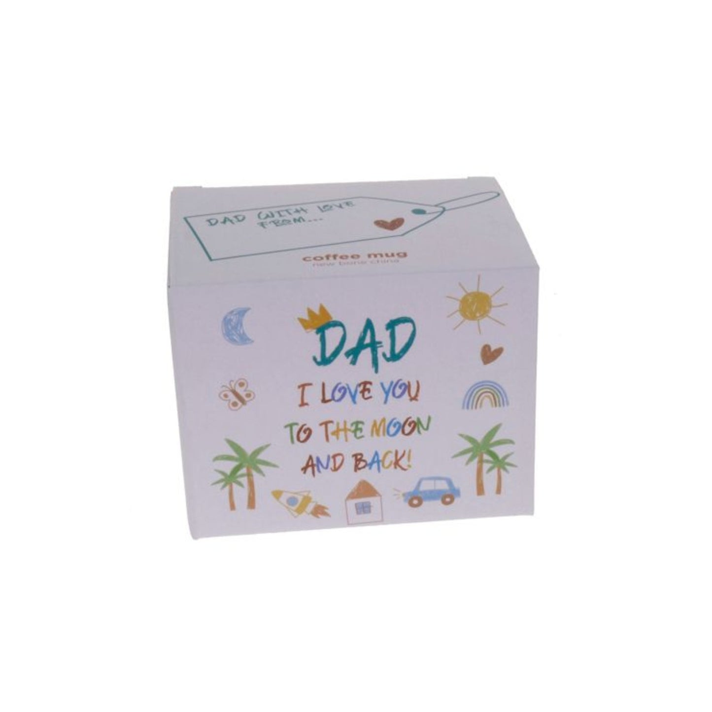 Mug Kid Art Dad Love You To The Moon And Back