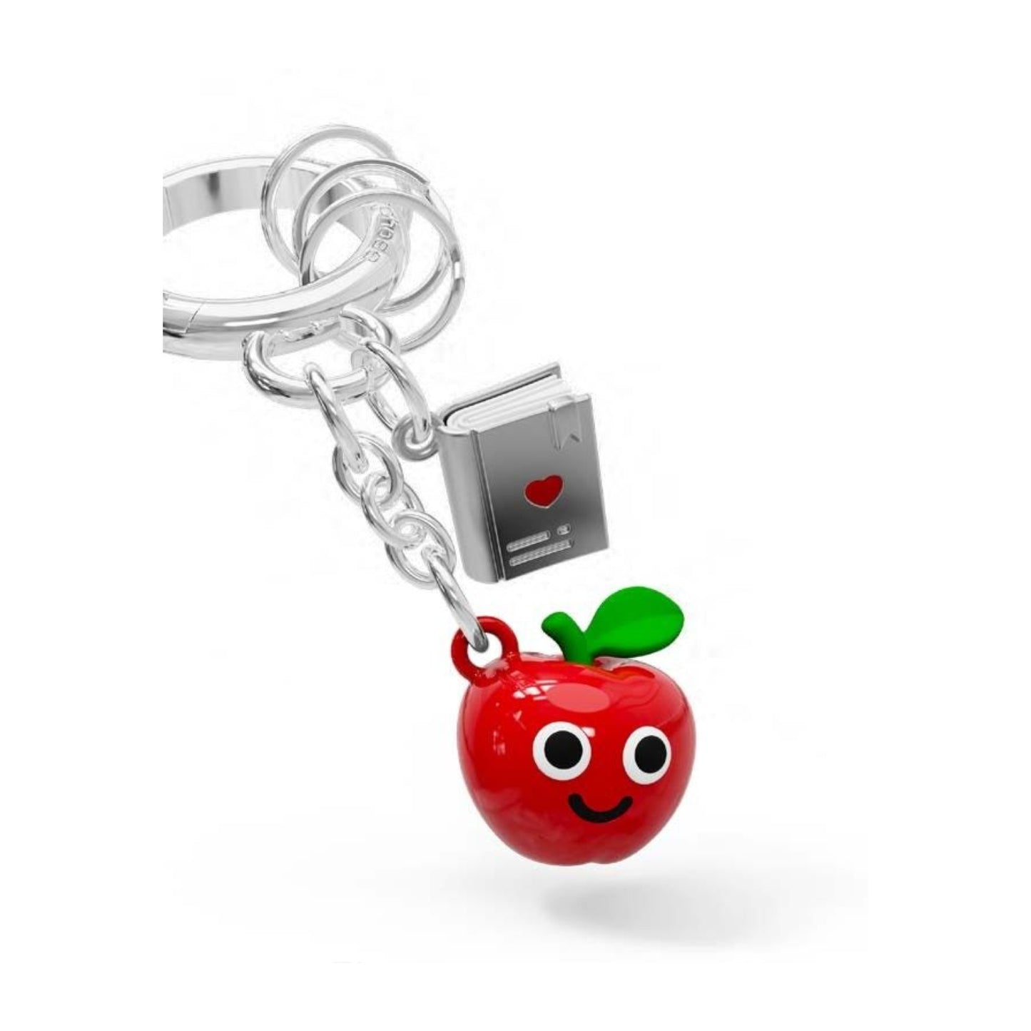 METALMORPHOSE KEYCHAIN APPLE & BOOK