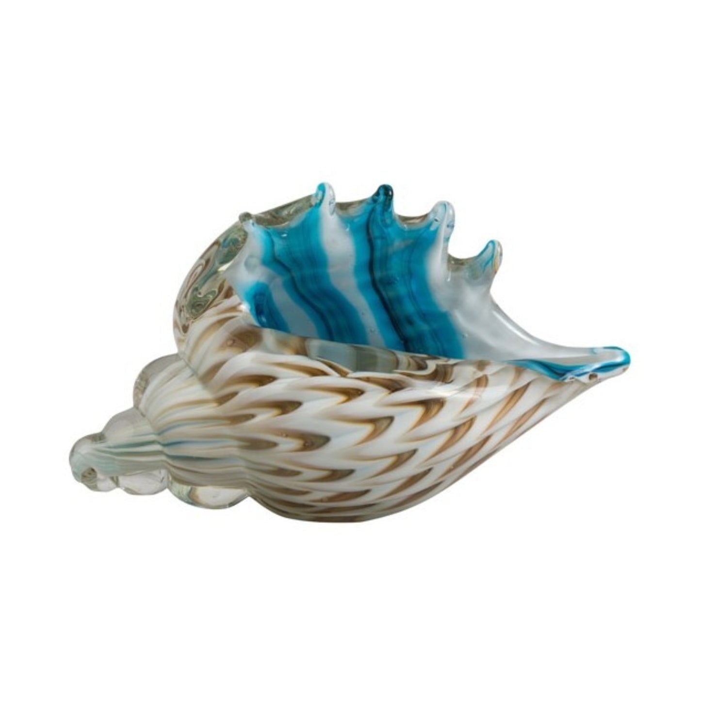 ZIBO ART GLASS CONCH SHELL
