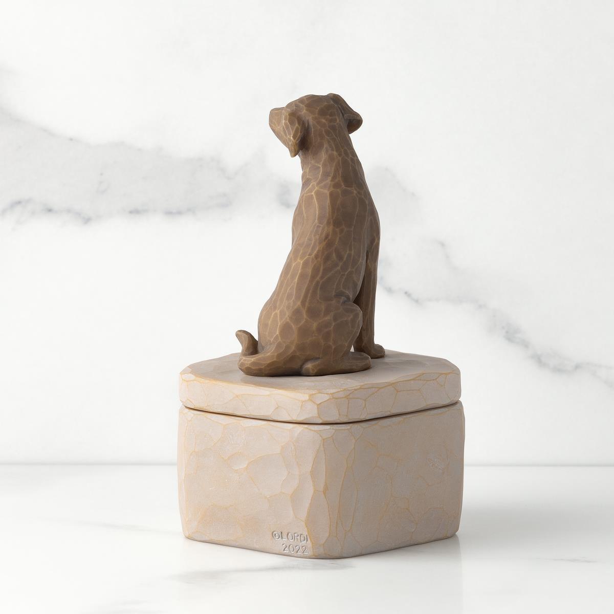 WILLOW TREE - LOVE MY DOG (DARK) KEEPSAKE BOX
